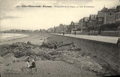 CPA Parame Perspective de la Digue au loin Rochedonne 