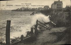 CPA Parame Demolition de la Digue Tempete de novembre 1905