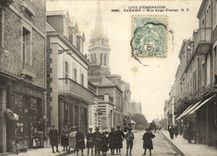 CPA Parame Rue Ange Fontan Enfants Mercerie