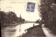 VINTAGE POSTCARD Plechatel edges of the Unpleasant one