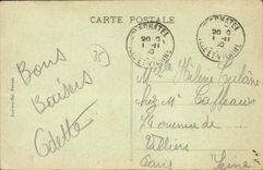 VINTAGE POSTCARD Plechatel edges of the Unpleasant one