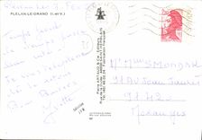 MODERN CARD Plelan the Large Pond of Cheze Pond of Pond TRgu Town hall of Perray postal and telecommunications authorities and Treasury