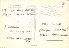 CPM Pont Pean Route Rennes Nantes Epicerie Journaux Tabac