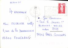 MODERN CARD Bien arrive has Pont Rean Automobile