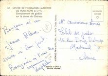 MODERN CARD Bridge Rean Drive of Scull on the ditch of the maritime castle Training center