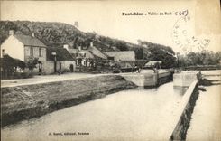 VINTAGE POSTCARD Environs of Rennes Pont Rean Vallee of Boel Locks