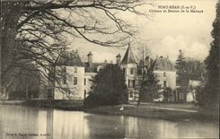 VINTAGE POSTCARD Surroundings of Rennes Bridge Rean Castle and Douves of Massaye
