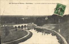 VINTAGE POSTCARD Surroundings of Rennes Rean Bridge the curve of Boel and the bridge of the way