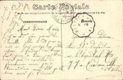 CPA Environs de Rennes Pont Rean La Croix de St Samson et Panorama de Pont Rean Vieille femme