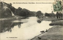 CPA Environs de Rennes Pont Rean Bords de la Vllaine entre le Boel Vache