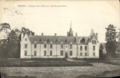 Alrededores de la POSTAL de la VENDIMIA del castillo de Rennes del ataque frontal del trasero de Prevalaye