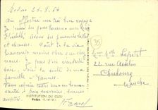 VINTAGE POSTCARD Institution of Cleu Redon school Building Vault Parterie Cloister