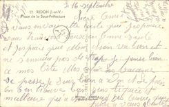 MODERN CARD Redon Places Under Prefecture Station BP Oil