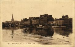 VINTAGE POSTCARD Redon the Wet dock