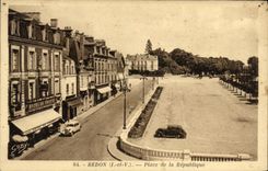 VINTAGE POSTCARD Redon places Republic