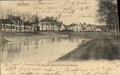 VINTAGE POSTCARD Redon Seen of Saint Nicolas of Redon