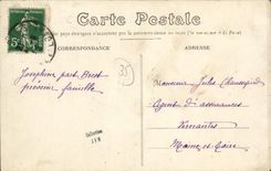 POSTAL Redon de la VENDIMIA la comunidad del interior del retiro de la camara acorazada