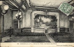 CPA Redon Hotel de Ville La Salle des Fetes