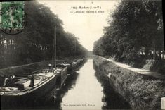 CPA Redon Le Canal de Nantes a Brest Bateau Peniche