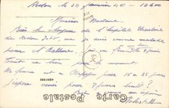 POSTAL Redon de la VENDIMIA entrado del lavabo y del Promeande