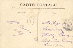 VINTAGE POSTCARD Redon Panoramic View taken the Tower Train Parks