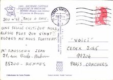 MODERN CARD the Swimming pool of Brequigny Rennes