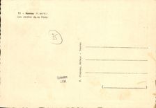 MODERN CARD Rennes Gardens of the Prisunic Post office