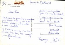 CPM Rennes Jardins Saint Georges et avenue Janvier