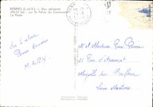 MODERN CARD Rennes Seen air  a  usr the Palate Commercial the Post office