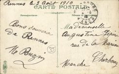 POSTAL Rennes de la VENDIMIA una esquina del jardin botanico