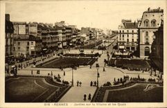 VINTAGE POSTCARD Rennes Gardens on the Unpleasant one and Quays