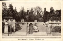 CPA Rennes Le Thabor Entree Rue de Paris