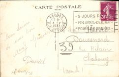 VINTAGE POSTCARD Rennes Thabor Entered Street of Paris