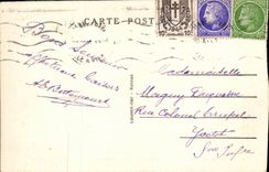 VINTAGE POSTCARD Rennes Law courts Tapestries of Large the Room of the Parliament