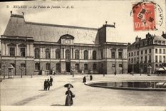 VINTAGE POSTCARD Rennes the Palate of Justcie