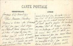 VINTAGE POSTCARD Rennes Panorama