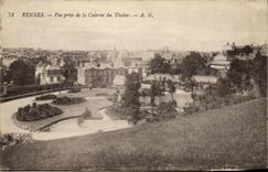 CPA Rennes Vue prise de la Caserne du Thabor