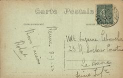 VINTAGE POSTCARD Rennes Fresco of the large Staircase of L Town hall To the legendary country D Armor by Louis Roger