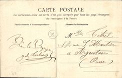 VINTAGE POSTCARD Rennes the large cascade in Thabor