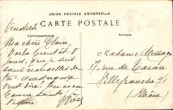 VINTAGE POSTCARD Costumes of Rennes D llle Unpleasant Jeuen girl coiffee of Catiolle