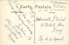 VINTAGE POSTCARD Rennes Law courts Tram Quinquinha Raspail