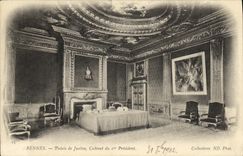 VINTAGE POSTCARD Rennes Law courts Cabinet of the 1st President