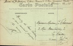 VINTAGE POSTCARD Rennes in Thabor Small Rustic Bridge Children