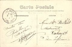 VINTAGE POSTCARD Rennes the new Botanical garden the jet D water and the cascade