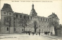CPA Rennes Le Lycee vu de face Hopital Militaire numero 1 Militaria