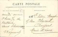 VINTAGE POSTCARD Rennes L Avenue of the Station Byrrh Tram