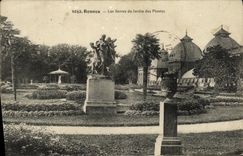 VINTAGE POSTCARD Rennes Greenhouses of the Botanical garden