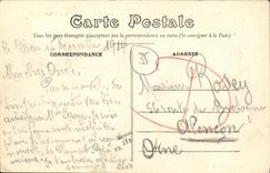 VINTAGE POSTCARD Rennes seen Panoramic Unpleasant the Place of the Mission and the Email