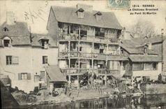 VINTAGE POSTCARD Rennes the Castle Shaking with the Bridge St Martin