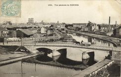 VINTAGE POSTCARD View of Rennes